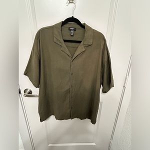 Green Button up shirt
